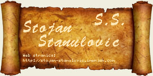 Stojan Stanulović vizit kartica